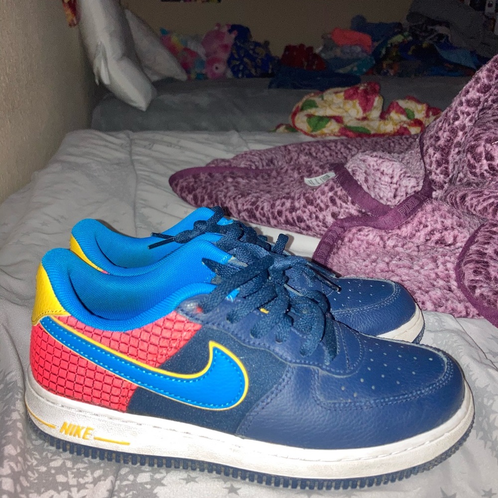 Nike Air Force 1s blue 3y